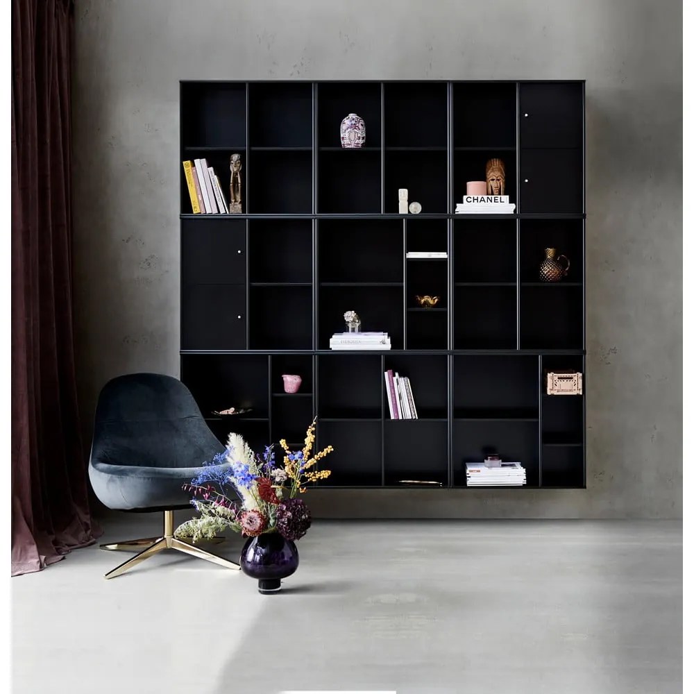 Sistema di scaffalatura modulare nero 68,5x69 cm Mistral Kubus - Hammel Furniture