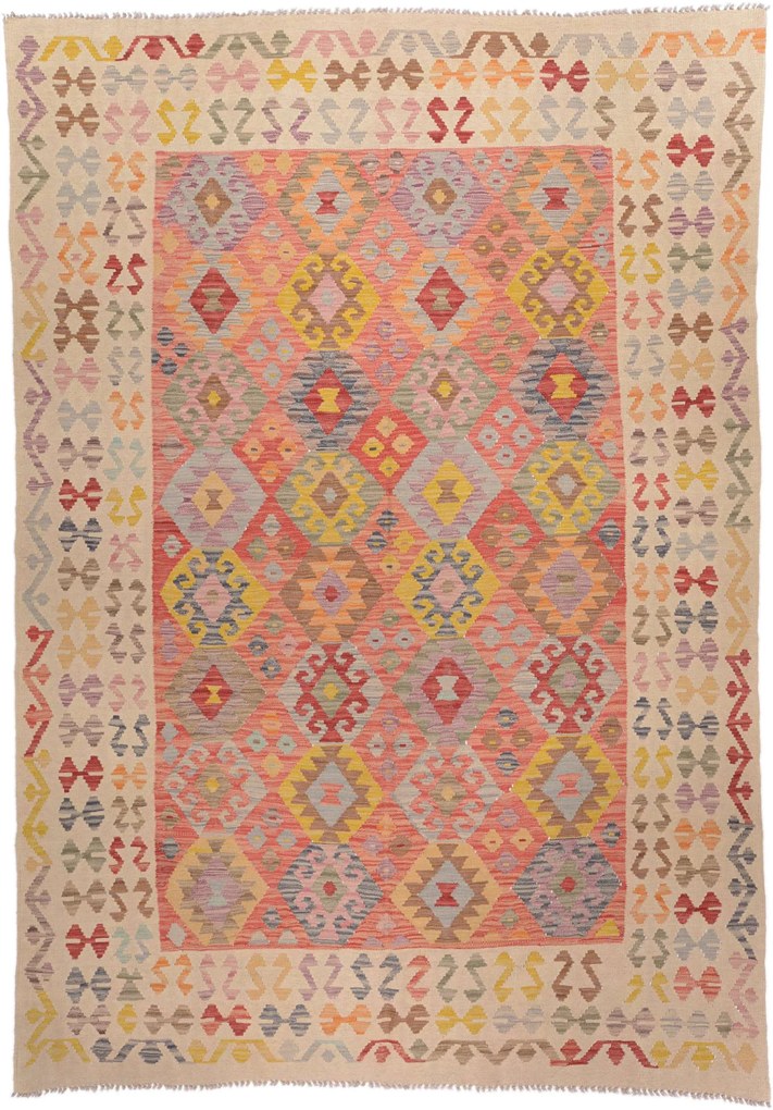Kilim Tappeto 200 x 290 (Afghanistan) Tessuto A Mano