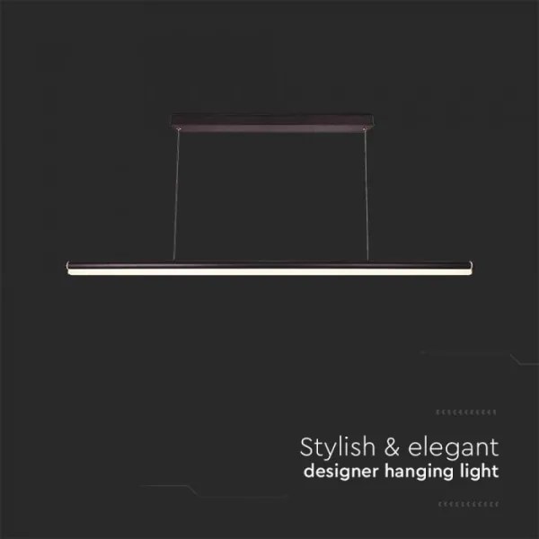 Lampadario LED a sospensione con filo LED/23W/230V 4000K 120 cm nero