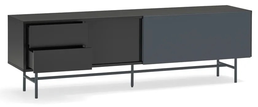 Tavolo TV nero-antracite 180x56 cm Nube - Teulat