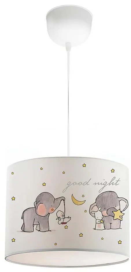 Lampadario per cameretta CANDY 1xE27/40W/230V bianco/beige