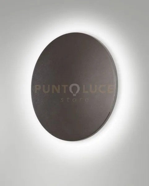 Zon applique da esterno a led 12w 3000k 1356lm grigio scuro ip65