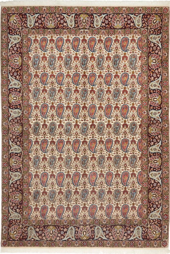 Isfahan Tappeto persiano 150x220 Blu (Iran) Annodato A Mano