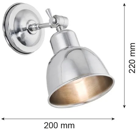 Argon 3172 - Applique EUFRAT 1xE27/60W/230V