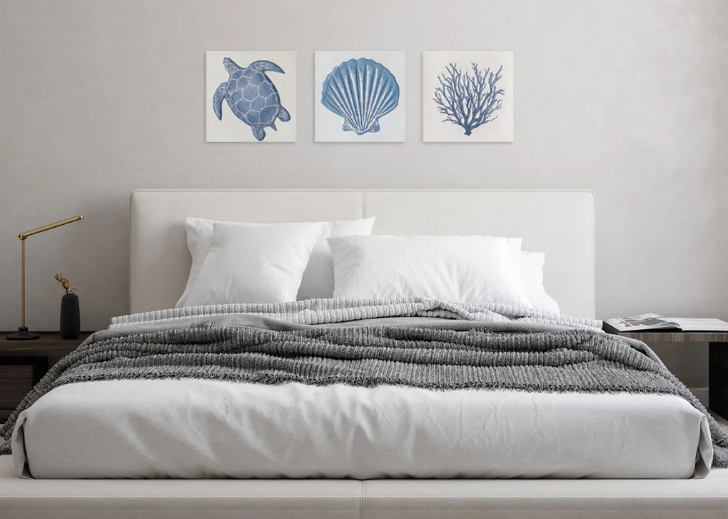 AGAVE quadri Sea life – Set 3 pz 30×30