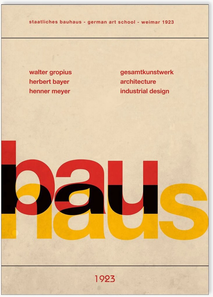 Stampa digitale Bauhaus Art School