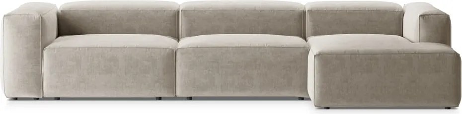 Divano angolare beige (con penisola a destra/con chaise lounge) Bergamo – Cosmopolitan Design