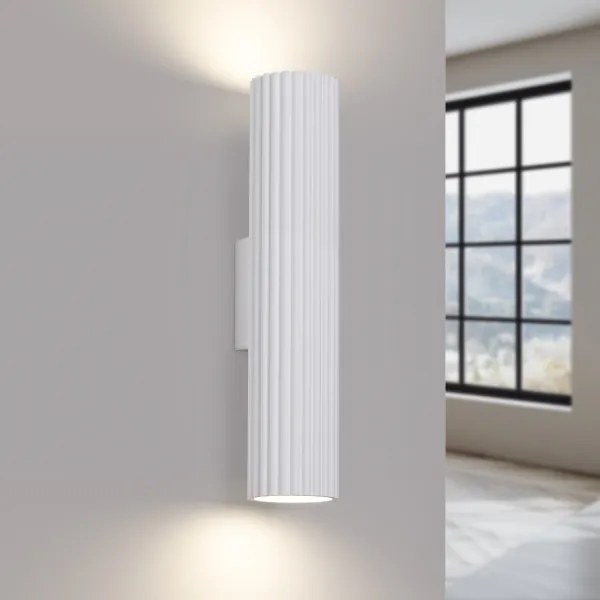 Sollux SL.1539 - Applique KARBON 2xGU10/10W/230V bianco