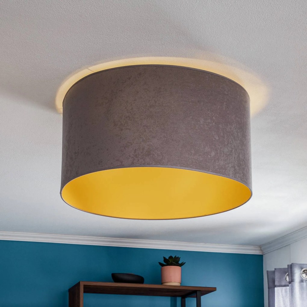 Duolla Plafoniera Golden Roller Ø 60 cm grigio/oro