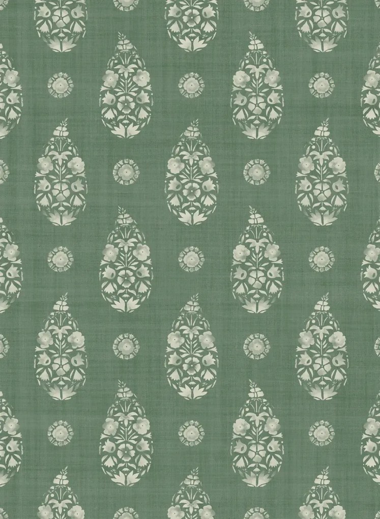Coordonne Carta da parati Paisley - Emerald