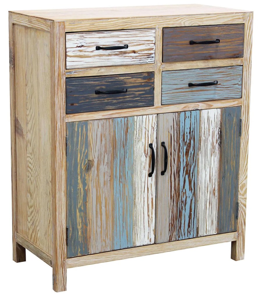 COLORWOOD - credenza due antine in legno colorato
