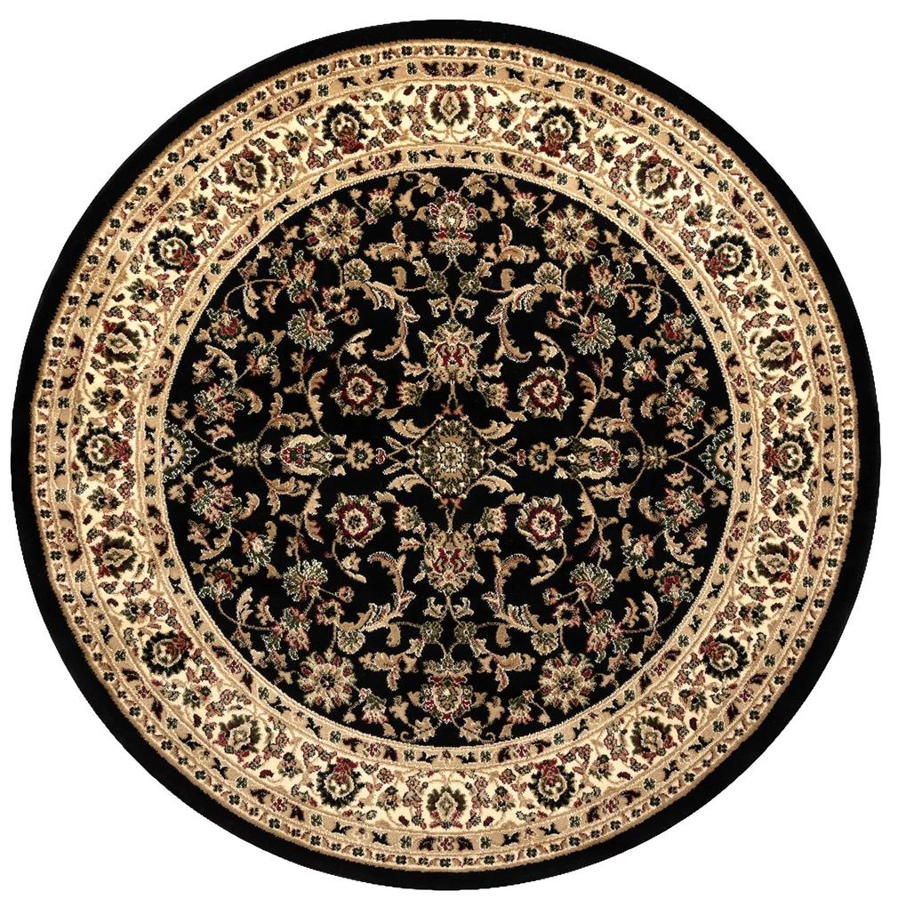 Tappeto ROYAL ADR cerchio disegno 1745 nero