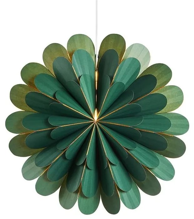 Decorazione luminosa verde con motivo natalizio ø 45 cm Marigold - Markslöjd