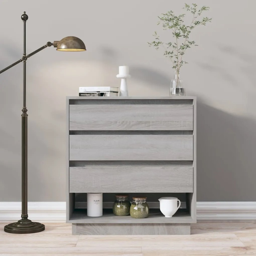 Credenza grigio sonoma 70x41x75 cm in truciolato