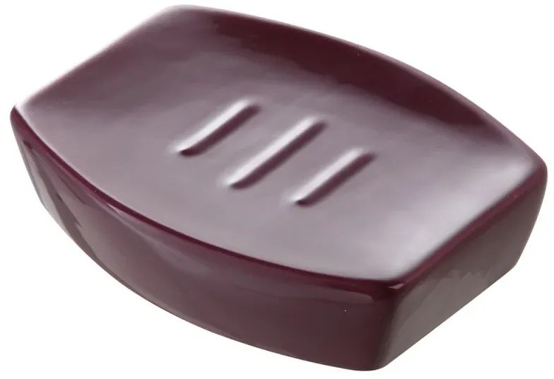 Porta sapone Da Appoggio Moderno in Ceramica Viola