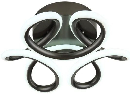 Globo 67386-24A - Lampada LED da soffitto MELISAND 24W/230V Ø26 cm nera