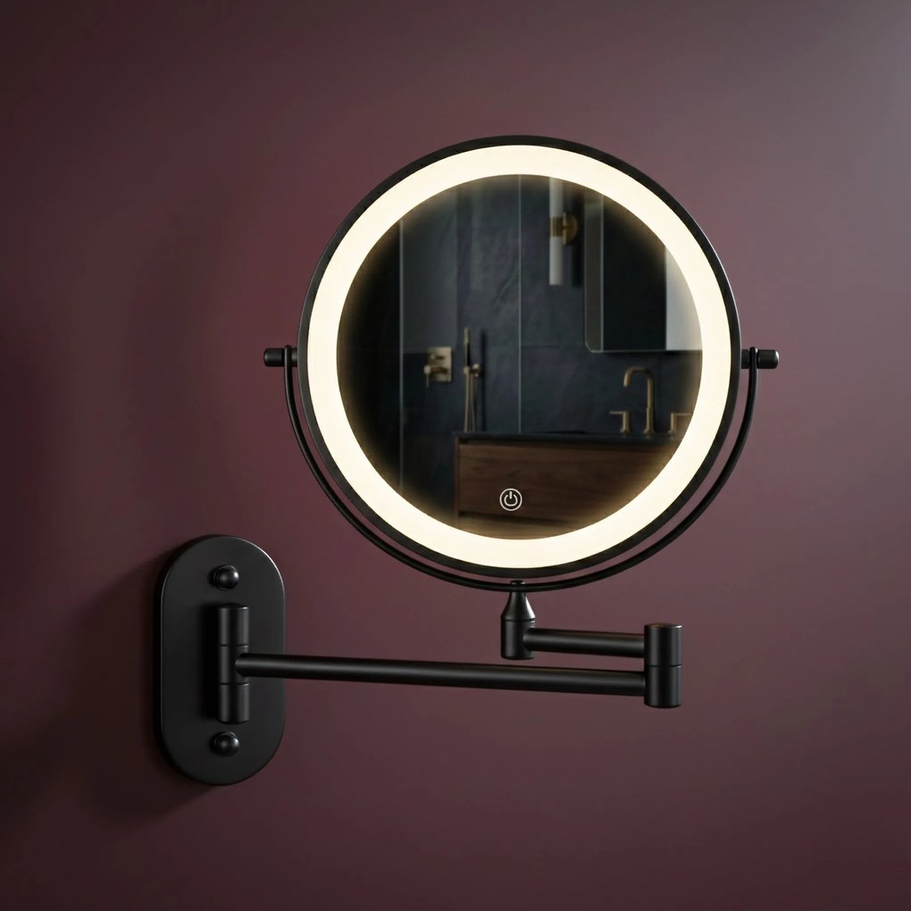 Specchio LED Glow Black