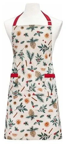 Grembiule in cotone con motivo natalizio Evergreen - Ladelle