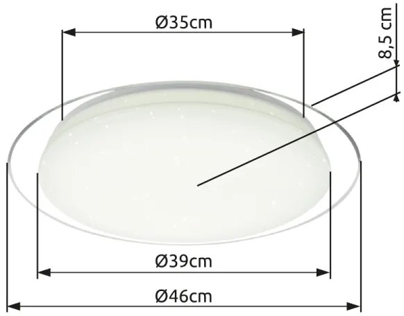 Globo 41310-30 - Plafoniera LED dimmerabile OPTIMA LED/30W/230V + +TC