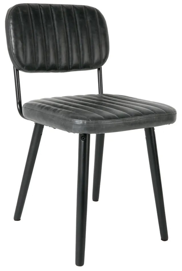 Sedia da pranzo nera Jake Worn - White Label