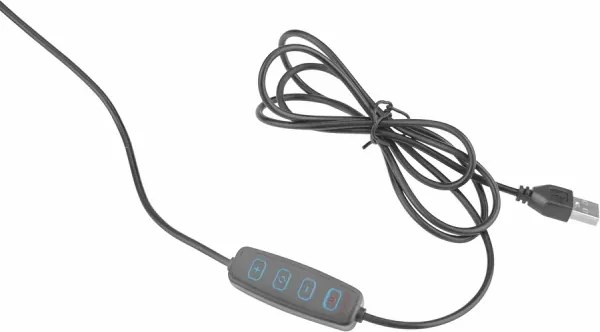 Extol - Lampada da tavolo LED dimmerabile con una lente d'ingrandimento LED/8W/5V 2900/4500/7500K nero