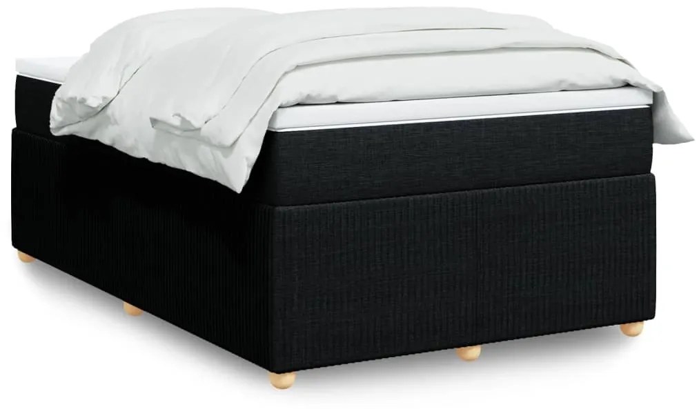 Giroletto A Molle Con Materasso Nero 120x190 Cm İn Tessuto /