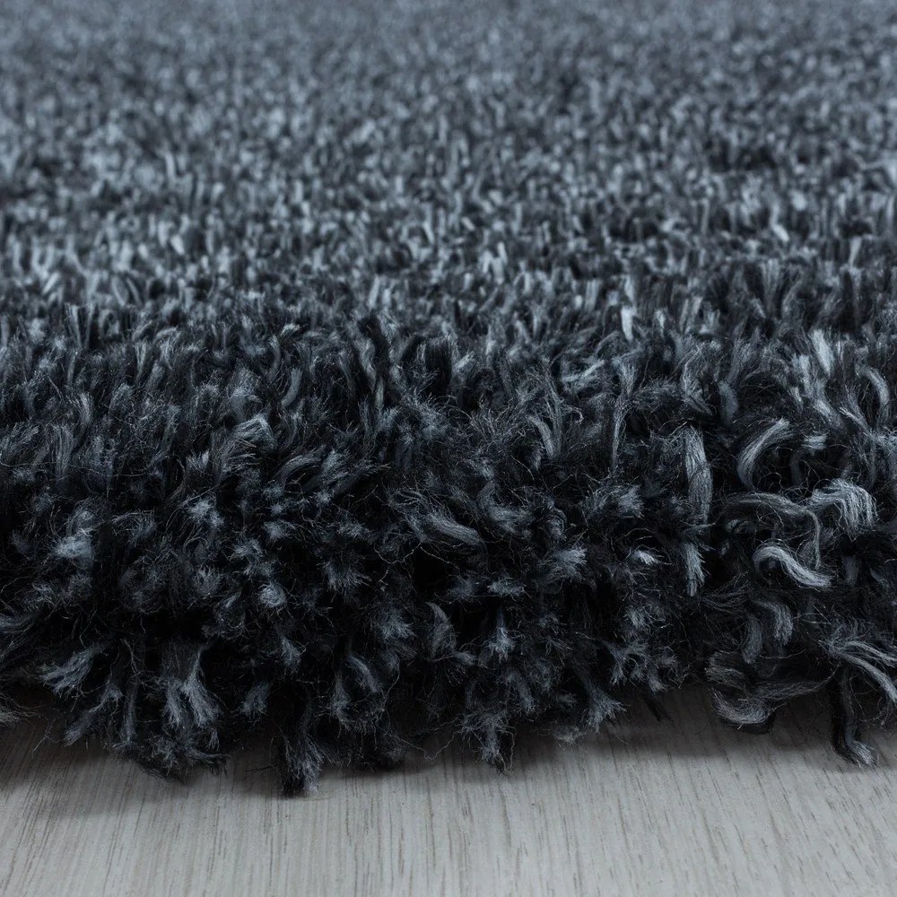 Tappeto rotondo color antracite ø 200 cm Fluffy – Ayyildiz Carpets