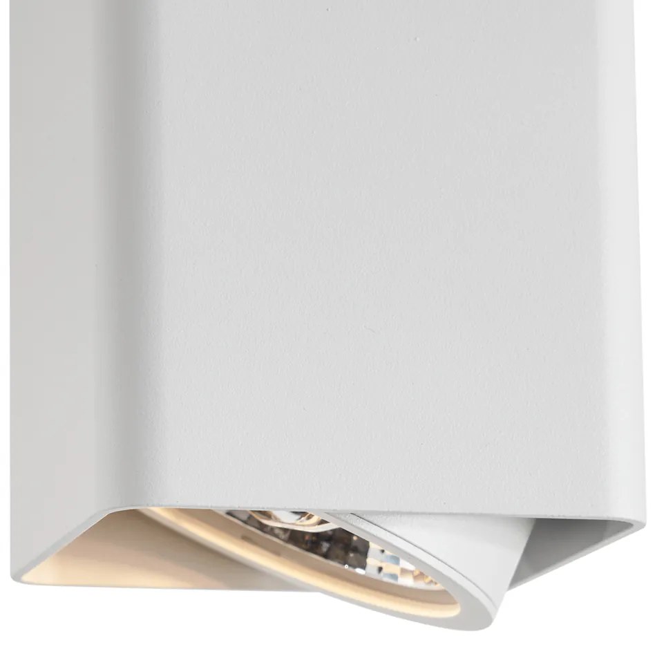 Faretto da superficie di design bianco GU10 70mm orientabile e inclinabile - Vox