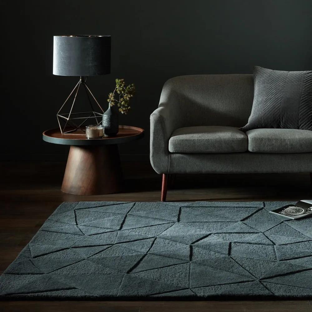 Tappeto in lana grigio 160x230 cm Shard - Flair Rugs