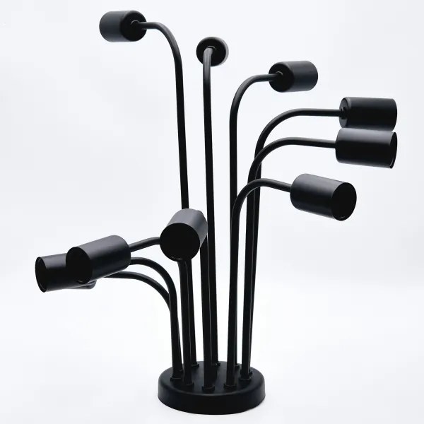 Lampadario a plafone TRINITY 10xE27/15W/230V nero