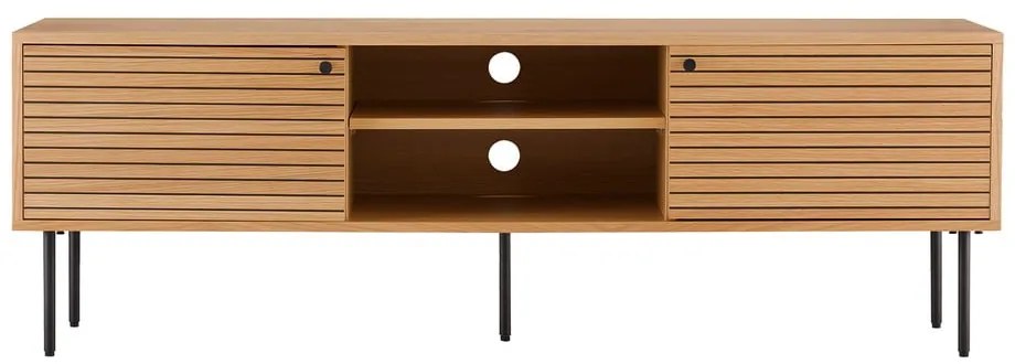 Mobile TV di colore naturale con effetto rovere 40x50x150 cm Kyoto – House Nordic