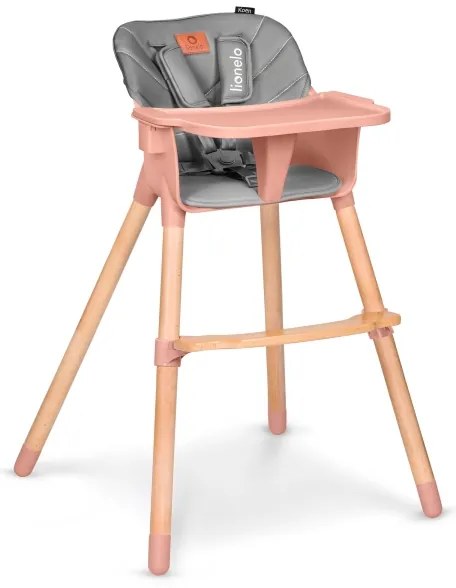 Lionelo - Seggiolone 2 in 1 KOEN Rosa