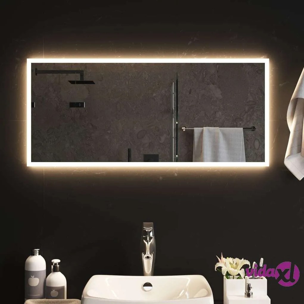 vidaXL Specchio da Bagno con Luci LED 40x90 cm