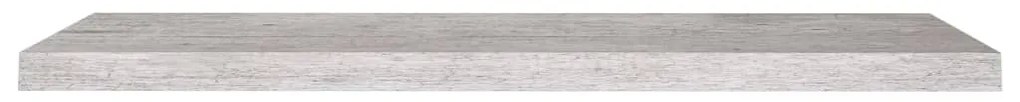Scaffale a parete grigio cemento 90x23,5x3,8 cm in mdf