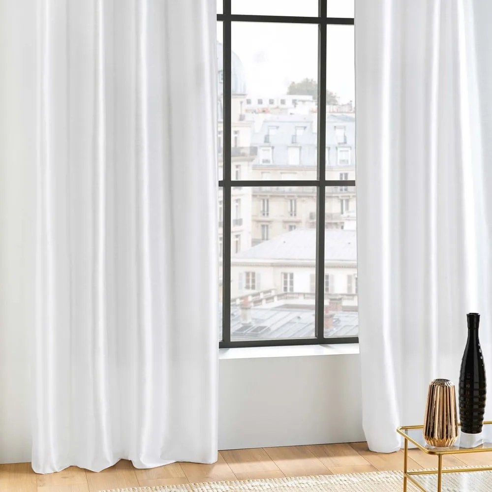 Tenda in raso bianco 140x240 cm Shana - douceur d'intérieur