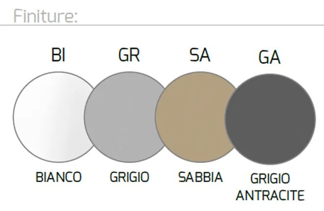 Applique Moderna Rotation Metallo Grigio 2 Luci Gx53