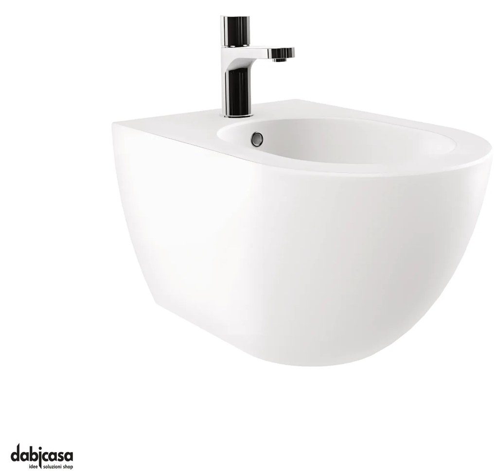 Azzurra Ceramica "Comoda" Bidet Sospeso Bianco Opaco