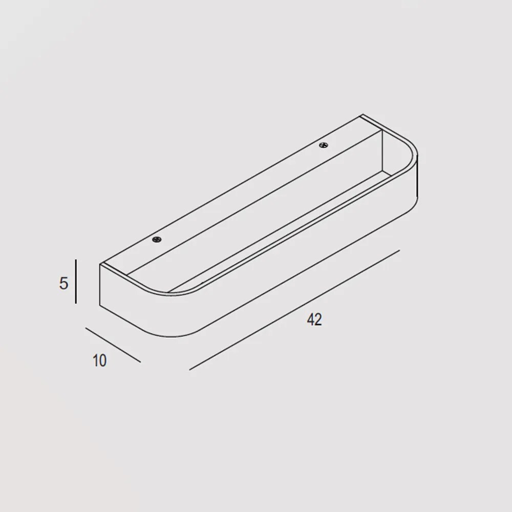 Applique Contemporanea Handles Metallo Oro Opaco Led 30W