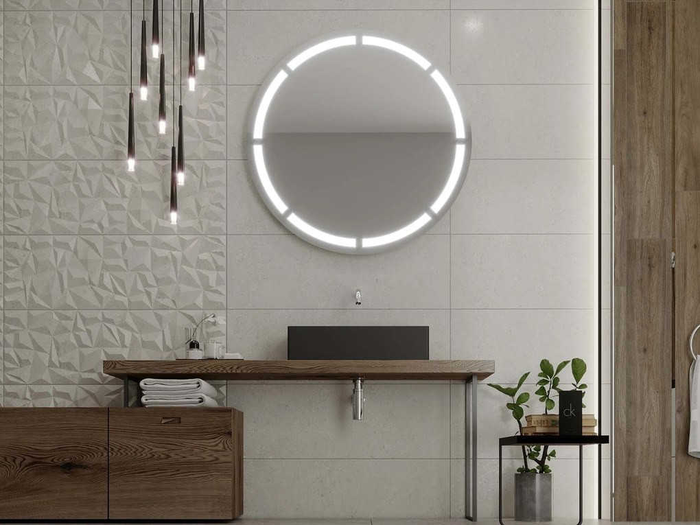 Specchio rotondo con illuminazione LED C2 premium