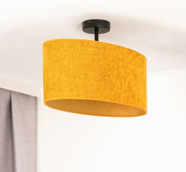 Duolla - Lampadario a plafone OVAL 1xE27/15W/230V marrone