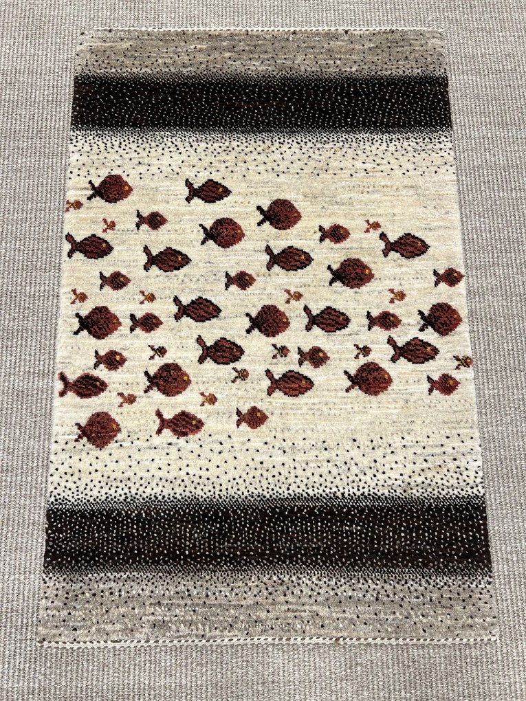 Loribaft Tappeto persiano 60 x 100 Beige (Iran) Annodato A Mano