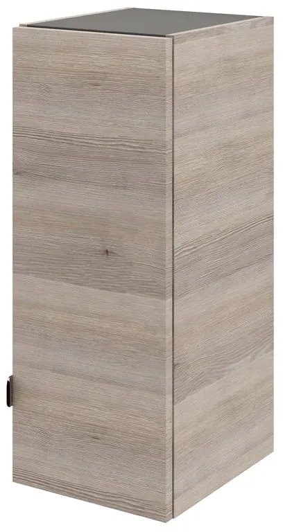 Pensile bagno Neo rovere grigio SENSEA, 1 anta apertura da destra P 35 x L 30 x H 75 cm