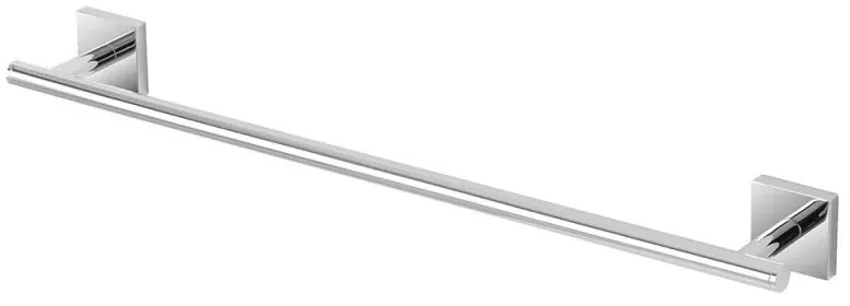 Porta asciugamani dritto da muro 55 cm in acciaio cromo serie Easy