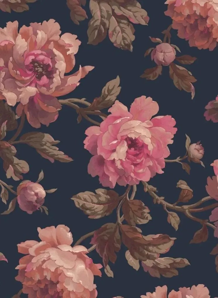 House of Hackney Carta da parati Peoneden - Midnight