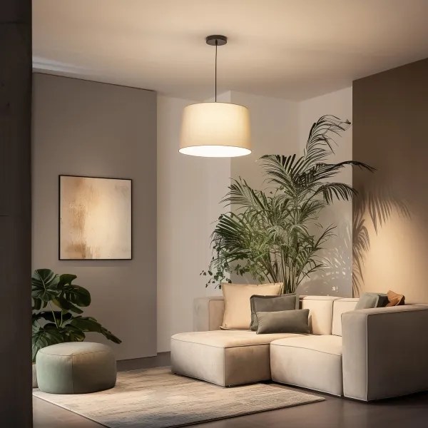 Brilagi - Lampadario LED a sospensione con cavo CERIA 1xE27/40W/230V Ø 45 cm beige