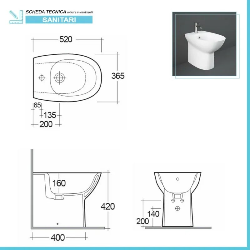 Sanitari filomuro Rimless Morning scarico universale e sedile originale