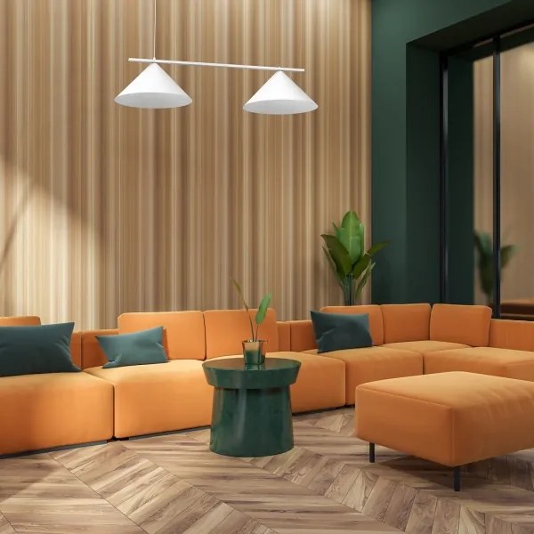 Lampadario a cavo CAPITAL 2xGX53/15W/230V bianco