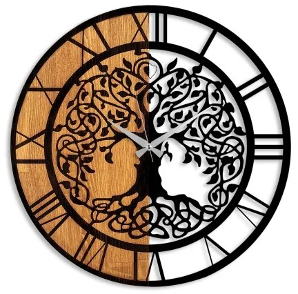 Orologio da parete diametro 56 cm 1xAA legno/metallo