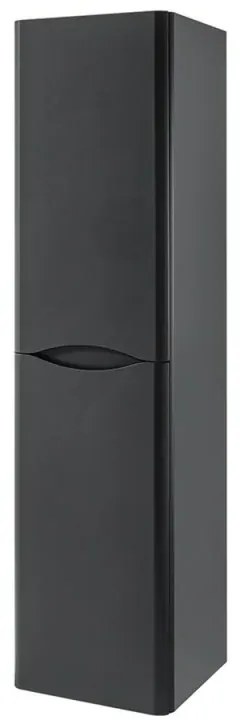 Colonna bagno sospesa 140 cm antracite 2 ante reversibili Zen