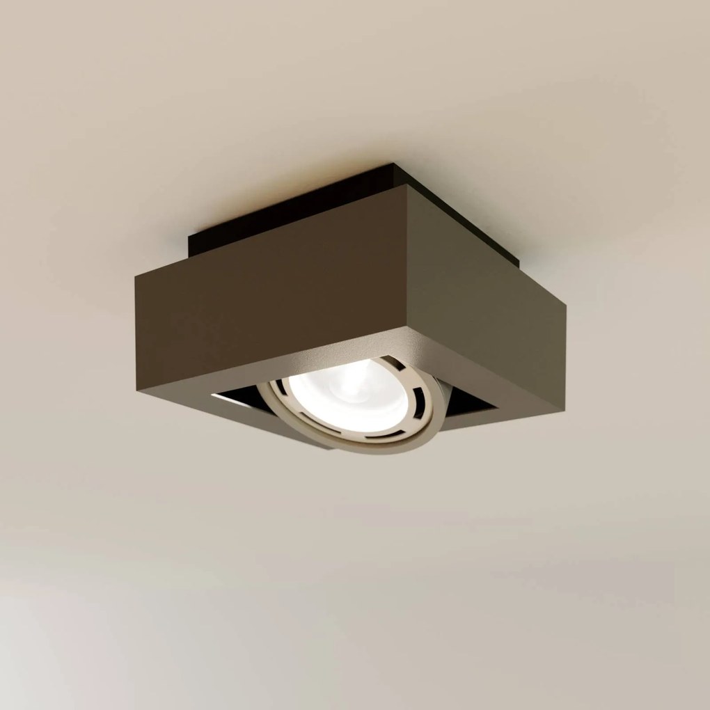 Plafoniera soffitto Ronka Arcchio, dimmerabile, Nero, Soggiorno / Sala da pranzo, Alluminio, Moderno, Plafoniera